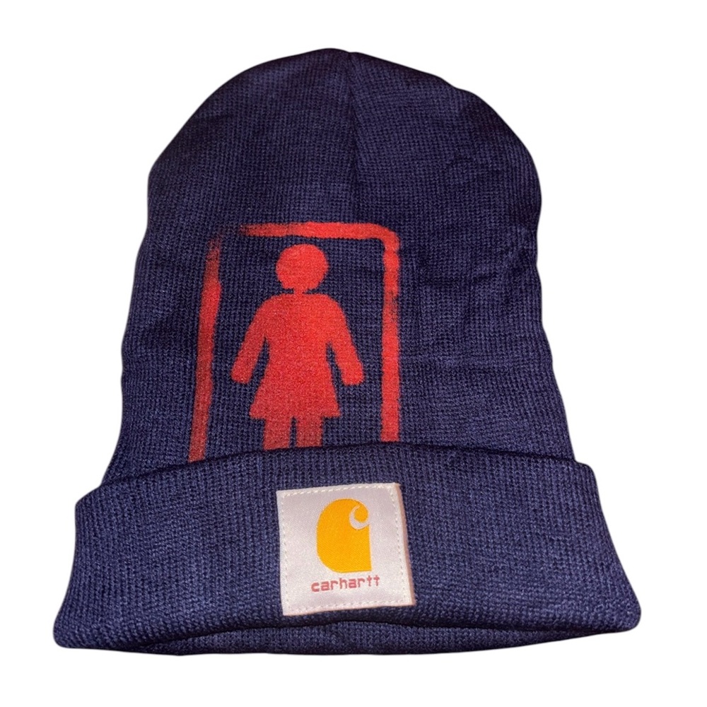 Carhartt x Girl Skateboards Navy Blue Beanie Hat